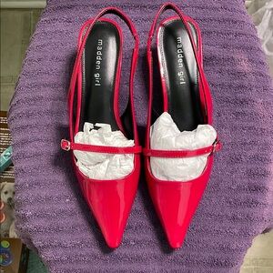Madden Girl Red Slingback Heels